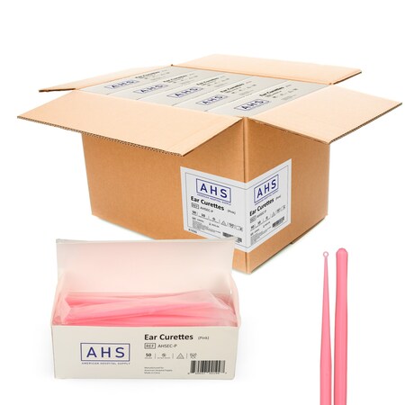 Disposable Ear Curette, Pink 3 Mm - Round Tip, 500PK